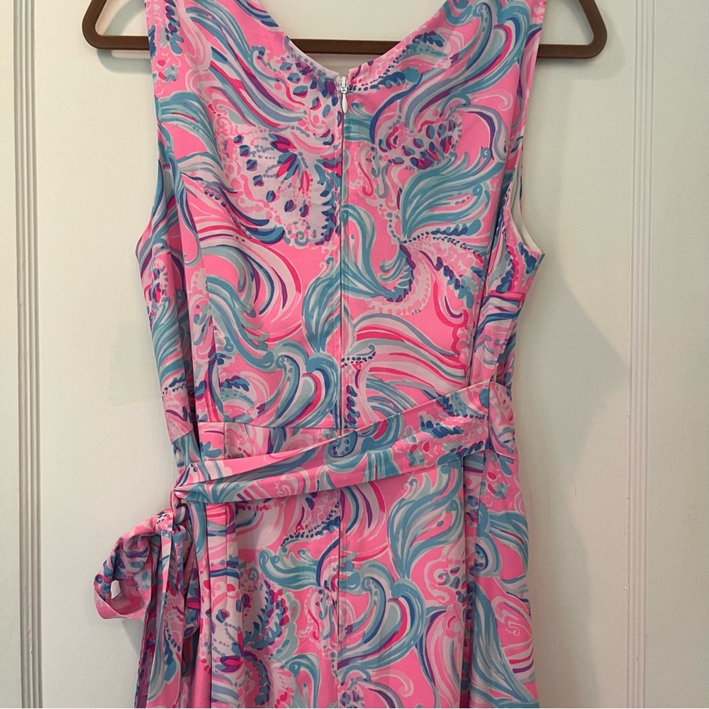 Lilly Pulitzer Pink and Blue Paisley Mini Dress - Picture 9 of 11